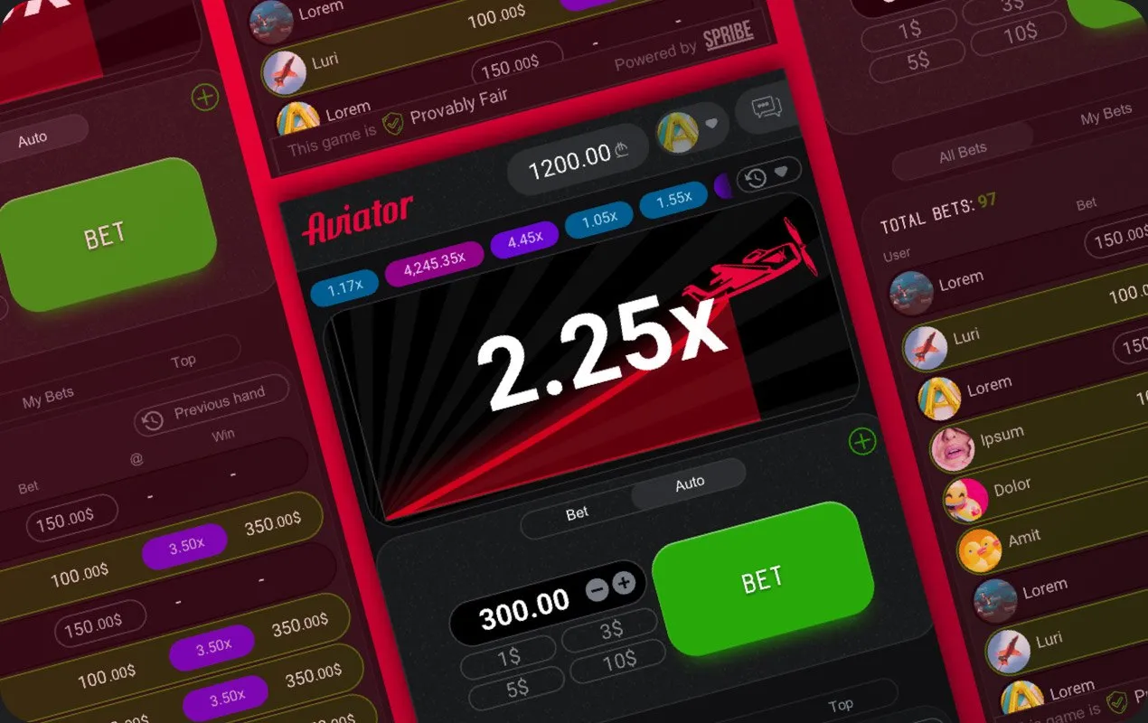 Aviator on a phone showing a large multiplier and the bet panel